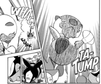 Oshawott usando concha filo.