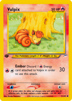 Vulpix (Neo Destiny TCG) - WikiDex, la enciclopedia Pokémon