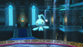 Manaphy en la Liga Pokémon de Kalos en SSB4 para Wii U.