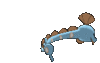 Imagen posterior de Huntail en Pokémon X, Pokémon Y, Pokémon Rubí Omega, Pokémon Zafiro Alfa, Pokémon Sol, Pokémon Luna, Pokémon Ultrasol y Pokémon Ultraluna