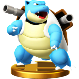 Trofeo de Blastoise en SSB4 para Wii U.