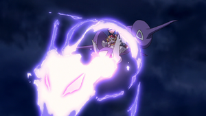 Mega-Latios usando pulso dragón.