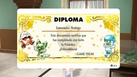 Diploma de completar la Pokédex en Pokémon Escarlata.