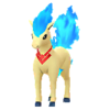 Ponyta con un accesorio de Candela