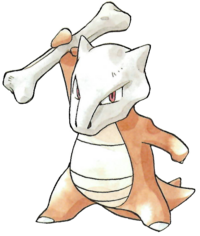 Marowak en Pokémon Rojo y Verde.