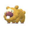 Imagen de Bidoof variocolor hembra en Pokémon Diamante Brillante y Pokémon Perla Reluciente