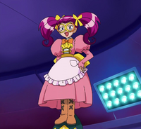 El nuevo vestido de Jessilina para el Gran Festival de Sinnoh.