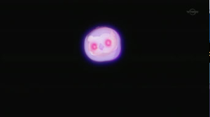Solosis usando tinieblas, entonces sus ojos se iluminan y de ellos lanza una onda...