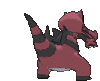 Imagen posterior de Krookodile en Pokémon X, Pokémon Y, Pokémon Rubí Omega, Pokémon Zafiro Alfa, Pokémon Sol, Pokémon Luna, Pokémon Ultrasol y Pokémon Ultraluna