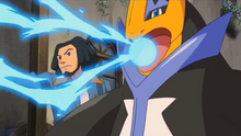 Empoleon usando rayo hielo.