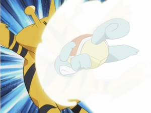 Squirtle usando Cabezazo.