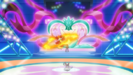 Escenario del concurso Pokémon de Lilycove/Calagua en la serie Viajes Pokémon.