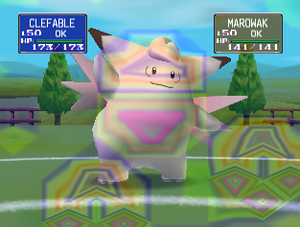 Canto en Pokémon Stadium.
