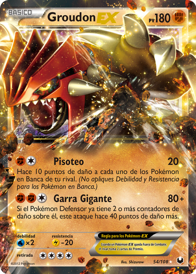 Groudon-EX (Oscuros Exploradores TCG) - WikiDex, la enciclopedia