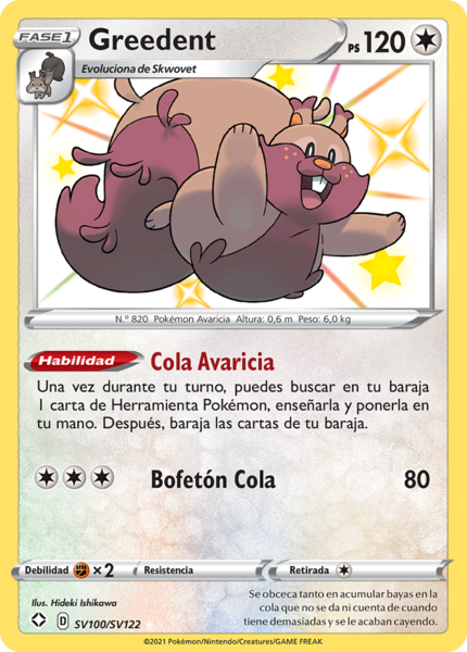 Greedent (Choque Rebelde TCG) - WikiDex, la enciclopedia Pokémon