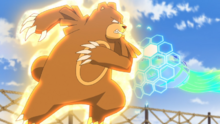 Ursaring de Araceli usando fuerza equina.