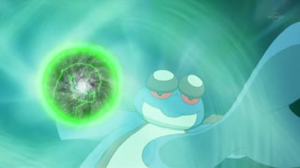 Seismitoad usando puño drenaje.