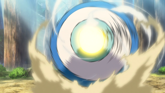 Piplup usando pico taladro.