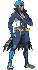 Nueva apariencia de Aquiles, jefe del Equipo Aqua.