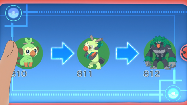 Archivo:EP1211 Línea evolutiva de Grookey en la SmartRotom.png ...