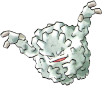 Graveler en Pokémon Rojo y Verde.