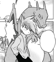 Charizard junto con Blue/Azul.