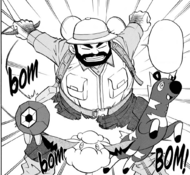 Andy/Matías junto con sus Pokémon