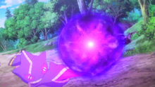 Mega-Banette usando bola sombra.