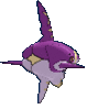 Imagen posterior de Mega-Sharpedo variocolor en Pokémon Rubí Omega, Pokémon Zafiro Alfa, Pokémon Sol, Pokémon Luna, Pokémon Ultrasol y Pokémon Ultraluna