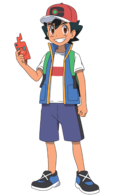 Ash en la serie Viajes Pokémon.
