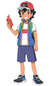 Ash en la serie Viajes Pokémon.