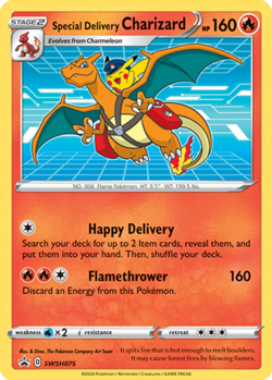 Special Delivery Charizard プロモ Special Delivery Charizard (SWSH Promo 75 TCG) - WikiDex, la