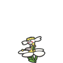 Icono de Flabébé flor blanca en Pokémon Escarlata y Púrpura