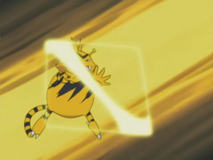 Electabuzz usando Pantalla de Luz/Pantalla Luz.