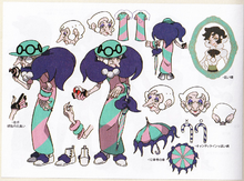 Boceto de Sally en Pokémon Espada y Escudo.