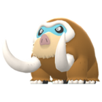 Imagen de Mamoswine macho en Pokémon Diamante Brillante y Pokémon Perla Reluciente
