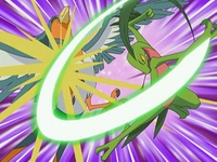 Grovyle usando hoja aguda.