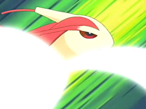 Milotic usando cola férrea.
