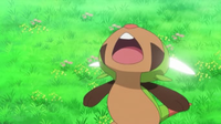 Chespin usando pin misil.