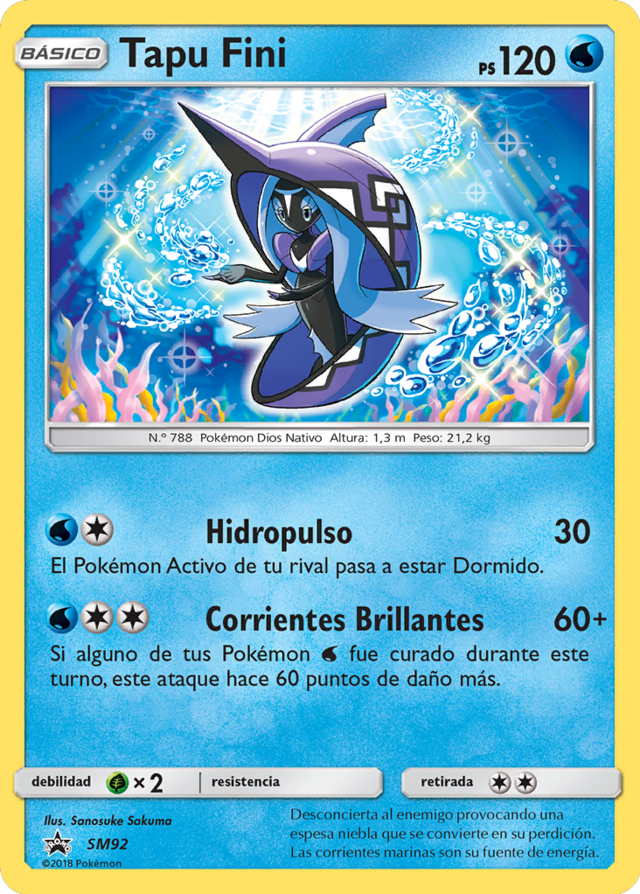 Tapu Fini (SM Promo 92 TCG) - WikiDex, la enciclopedia Pokmon
