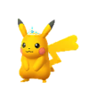 Pikachu con corona de aguamarina