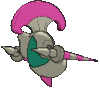 Imagen posterior de Escavalier variocolor en Pokémon X, Pokémon Y, Pokémon Rubí Omega, Pokémon Zafiro Alfa, Pokémon Sol, Pokémon Luna, Pokémon Ultrasol y Pokémon Ultraluna