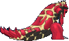 Imagen posterior de Groudon primigenio en Pokémon Rubí Omega, Pokémon Zafiro Alfa, Pokémon Sol, Pokémon Luna, Pokémon Ultrasol y Pokémon Ultraluna