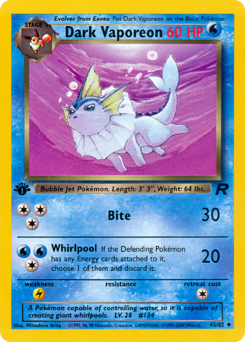 Carta de Dark Vaporeon