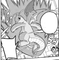 Dragonite de Ash usando danza dragón en el PV019.