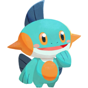 Marshtomp en Pokémon Café ReMix.