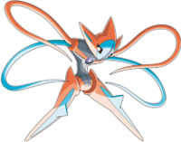 Deoxys forma ataque en Pokémon Ranger: Trazos de luz.