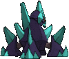 Imagen posterior de Gigalith variocolor en Pokémon X, Pokémon Y, Pokémon Rubí Omega, Pokémon Zafiro Alfa, Pokémon Sol, Pokémon Luna, Pokémon Ultrasol y Pokémon Ultraluna