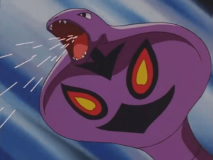 Arbok usando picotazo venenoso.