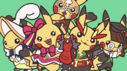 Pikachu coqueta en Pokémon Art Academy.